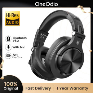 OneOdio A70 Wireless Bluetooth Headphones with Deep Bass and 72H Playtime