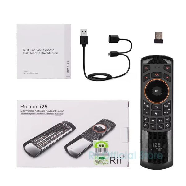 Rii-i25-2.4G-Wireless-Air-Mouse-Keyboard-IR-Remote-PC-Smart-TV-Box