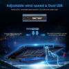 BLUELANS 2 USB Ports Six Cooling Fans Laptop Cooler Pad
