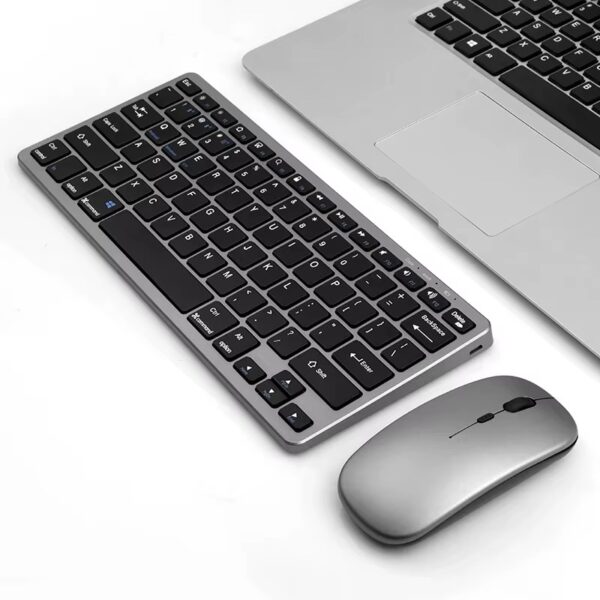 Mini Wireless Keyboard Mouse Combo Bluetooth 5.0 2.4GHz