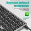Mini Wireless Keyboard Mouse Combo Bluetooth 5.0 2.4GHz