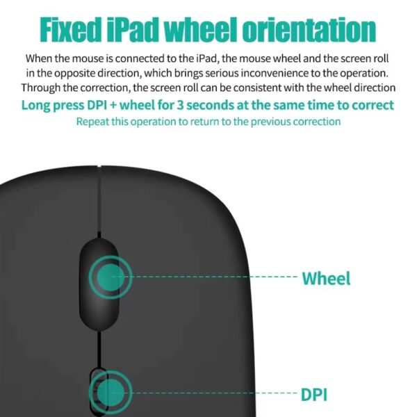 Mini Wireless Keyboard Mouse Combo Bluetooth 5.0 2.4GHz