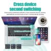Mini Wireless Keyboard Mouse Combo Bluetooth 5.0 2.4GHz