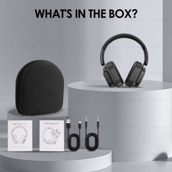 Siindoo ANC930Plus Premium Wireless Headphones – Deep Bass, ANC, Magnetic Touch, LED Display